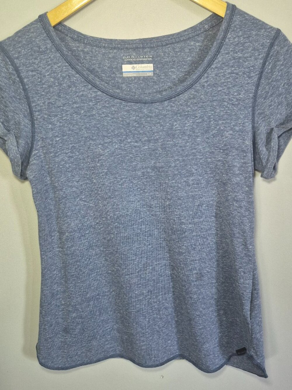 Columbia Omni-Wick Blue Performance Short Sleeve Tee Size Small